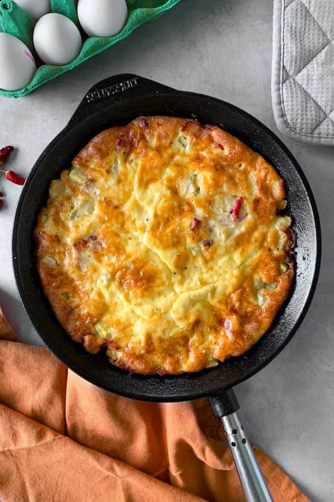 Spicy Bacon Frittata (Ketofriendly) Here To Cook