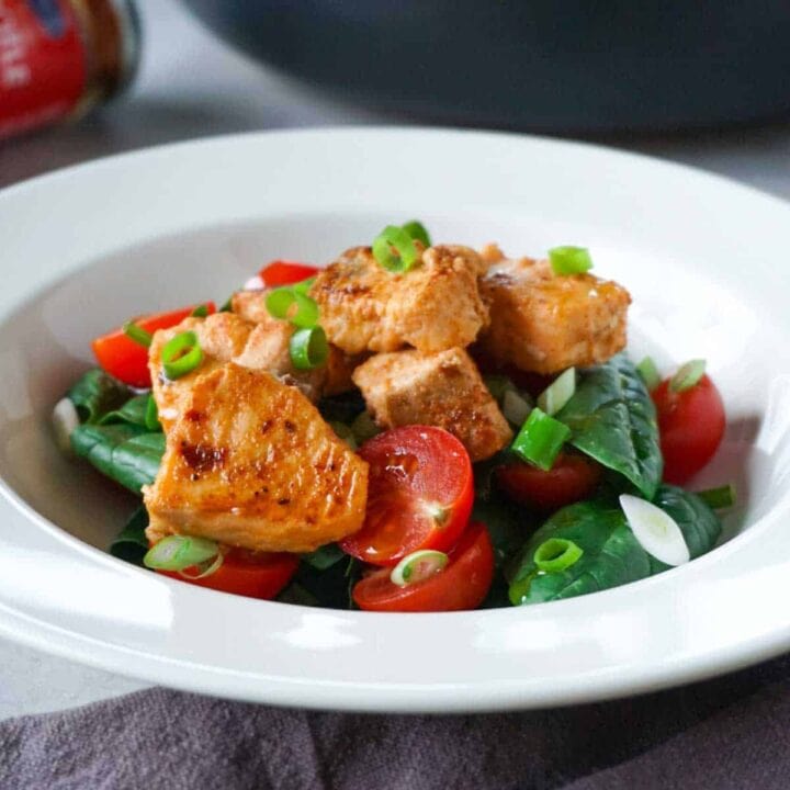 Spicy salmon bites Here To Cook