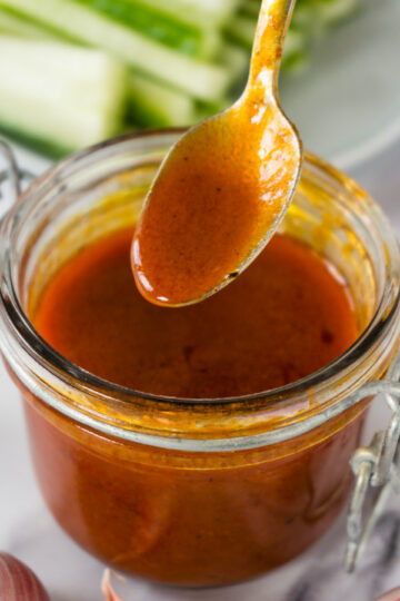 Keto buffalo sauce (Gluten-free & Sugar-free) - Here To Cook